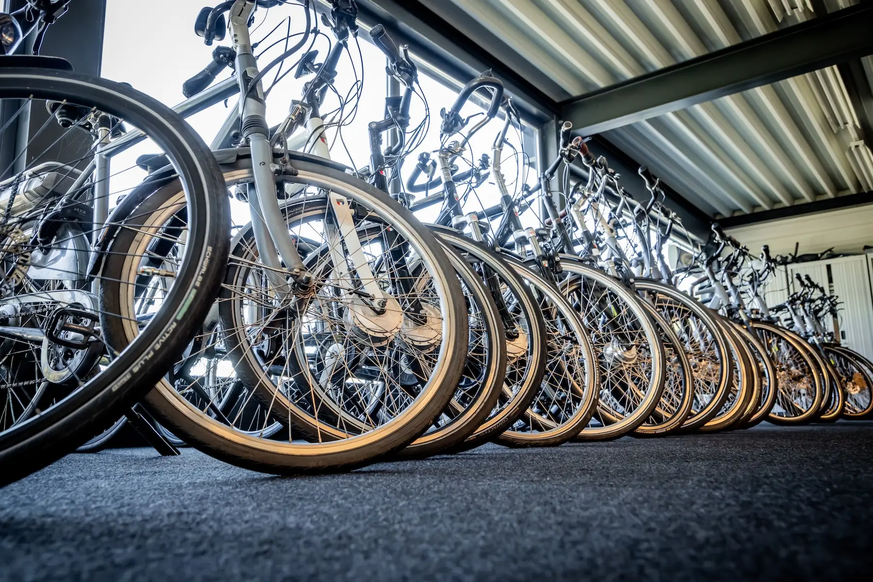 Assortiment gebruikte fietsen