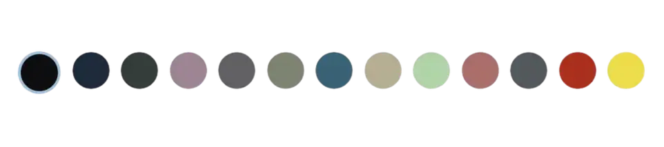 Norta kleuren overzicht