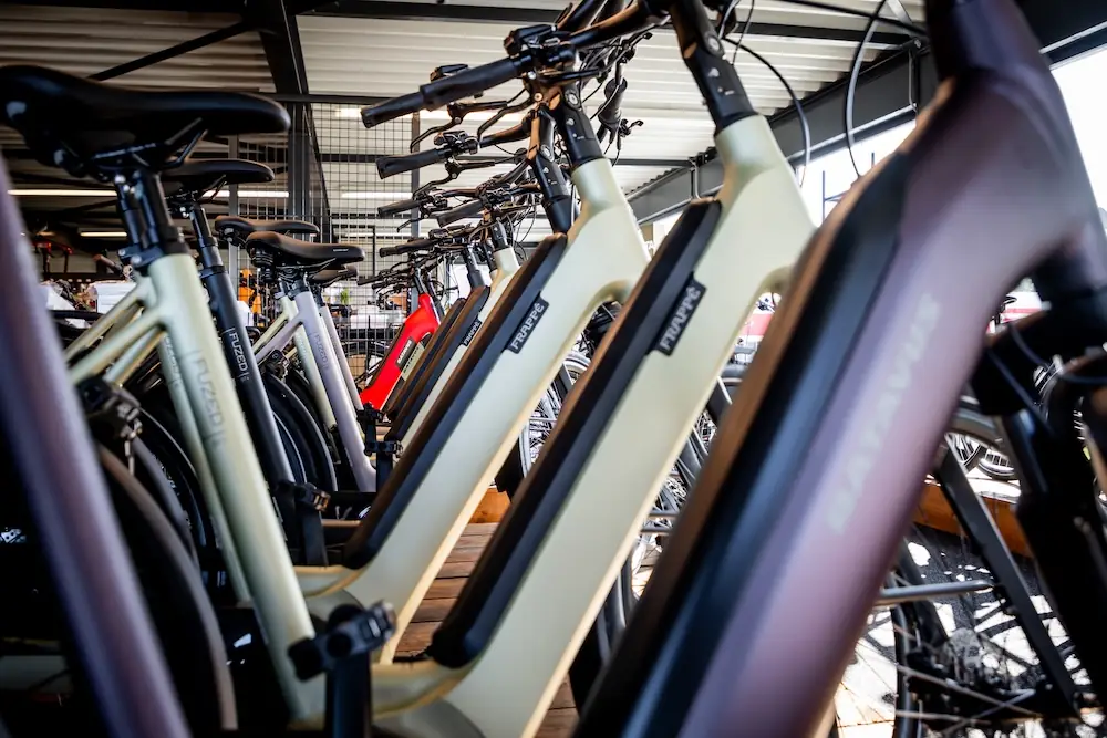 Onze werkplaats bij ATL Fietsen